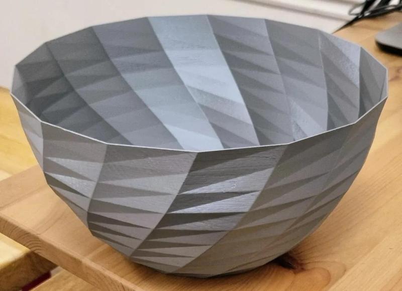 Polygonal bowl made for vase mode
