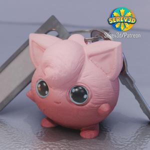 Jigglypuff – Realistic Pokemon – 3D print STL and multicolor 3MF file