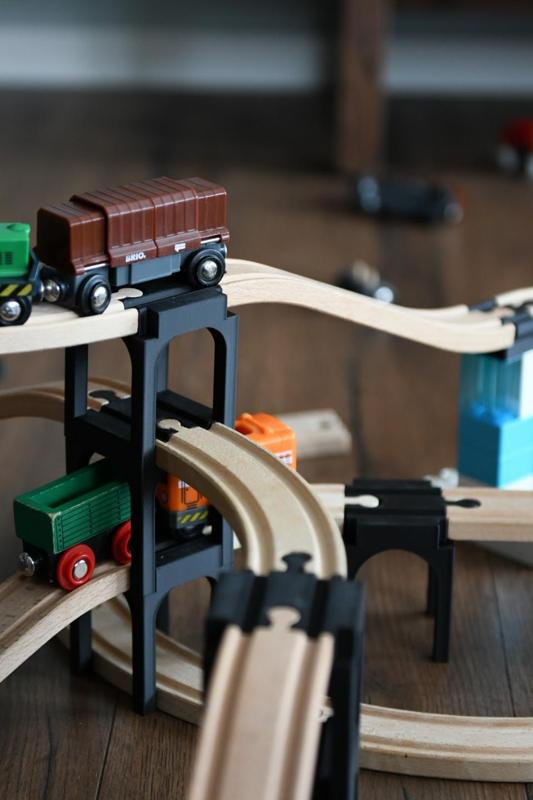 Wooden Train Stackable Riser/Support (Brio / Ikea)