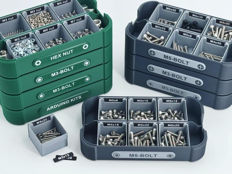 Parts Storage Stackable Box / Custom Nameplate