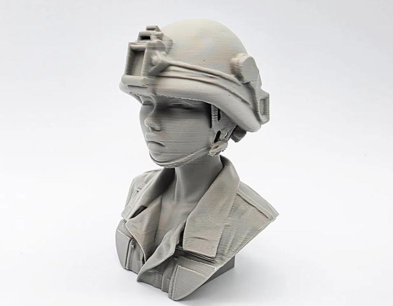 Female Army Soldier Bust   