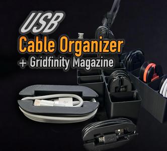 USB Cable Storage Organizers (SMALL)