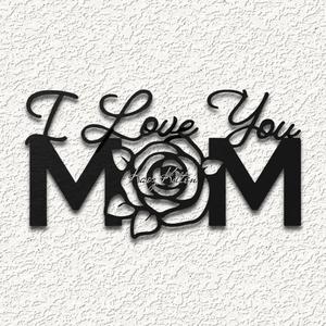 LOVE YOU MOM Mothers Day wall art home decor