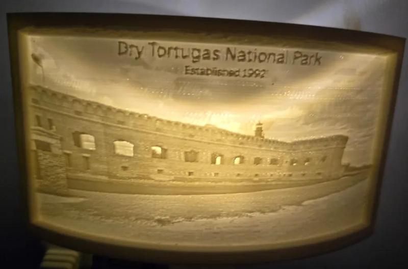 Dry Tortugas National Park Fort Jefferson Nightlight Lithphane