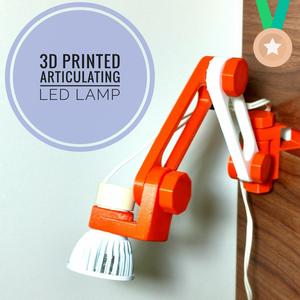 Articulating LED lamp