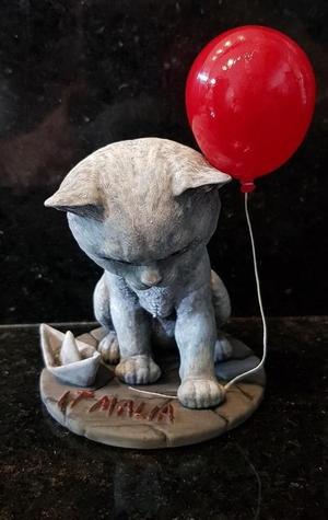 Cat with Balloon 3D Print Stl Files