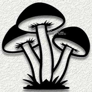 mushrooms garden toadsto wall art home decortl