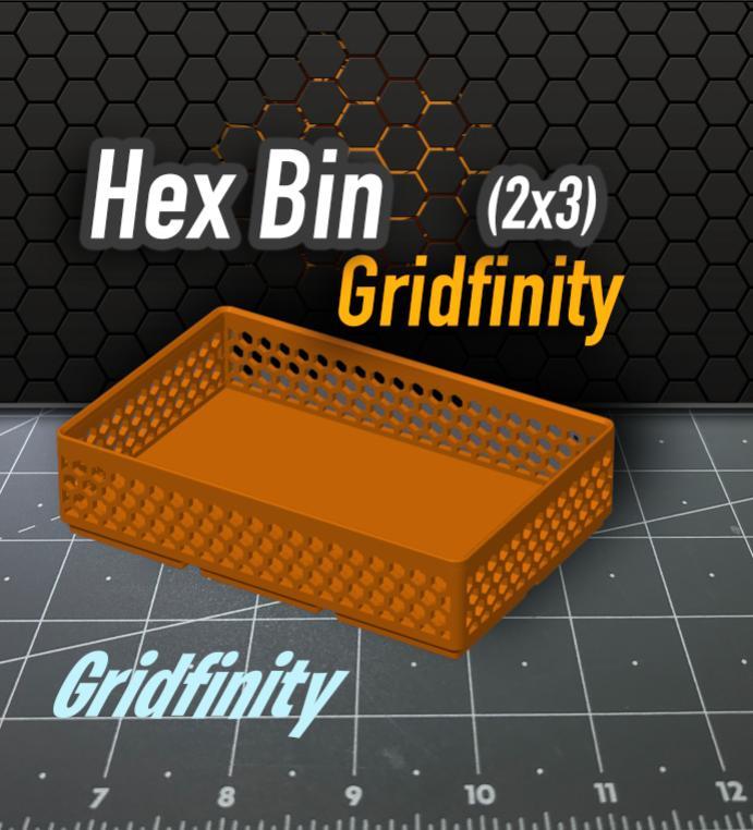 Hex Bin Gridfinity 2x3