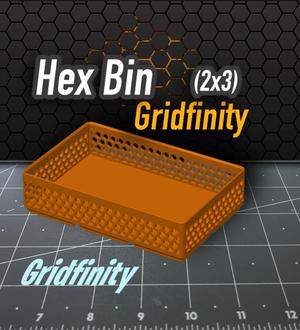 Hex Bin Gridfinity 2x3