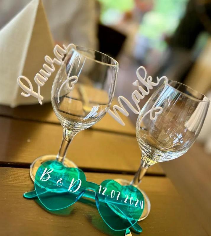 Nametags for drinking glasses