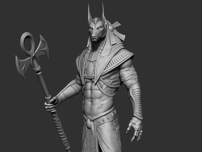 Anubis 3D Print Model moon