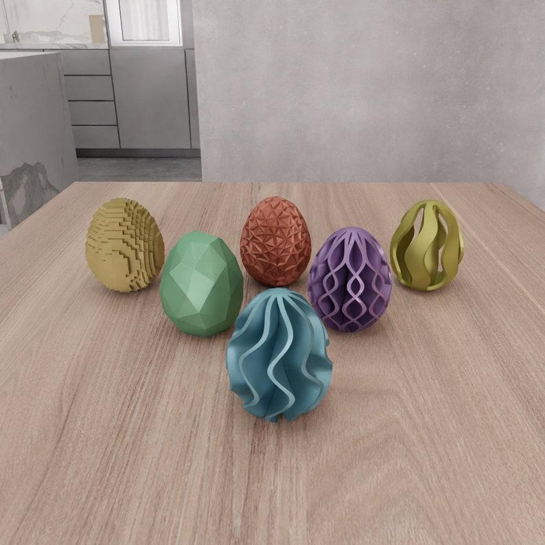 3D Easter Egg Kit Decor as 3D Stl File & Easter Gift, Easter Day, 3D Printing, Easter Egg Printables, 3D Print File, Egg Decor