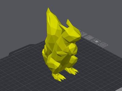 Low Poly Squirrel