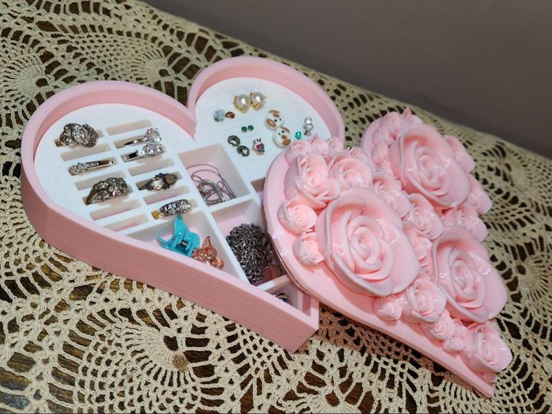 Sweetheart flower jewelry box
