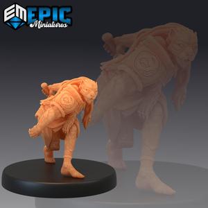 Masked Hunter Sneaking / Marsh Warrior / Feline Soldier / Catfolk / Weretiger / Marshland Fighter