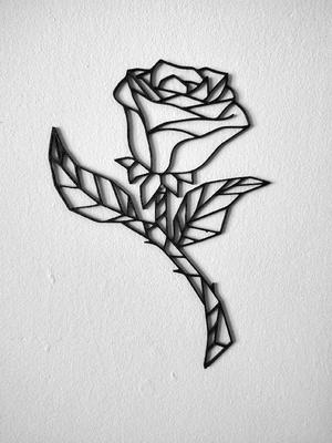 Rose wall art