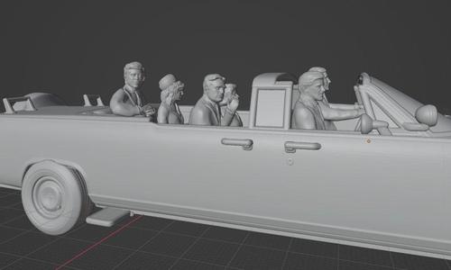 Assassination of John F Kennedy Scene without Car