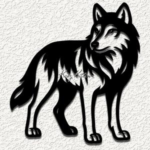 mountain wolf d wall art home decor