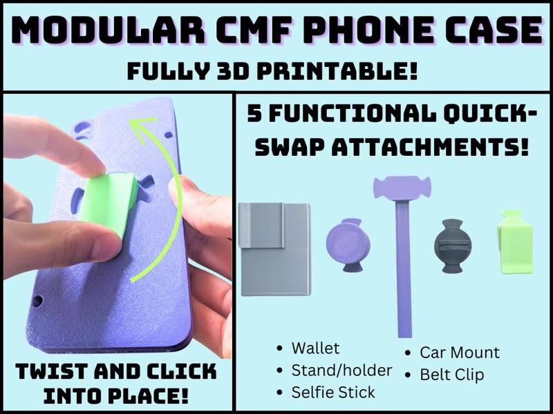 Modular CMF Phone Case(Quick-Swap Attachments!)