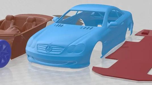 Mercedes Benz SL 2003 Printable Car