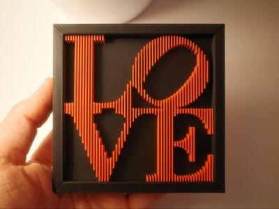 LOVE Layered Wall Art – Inspired by Robert Indiana