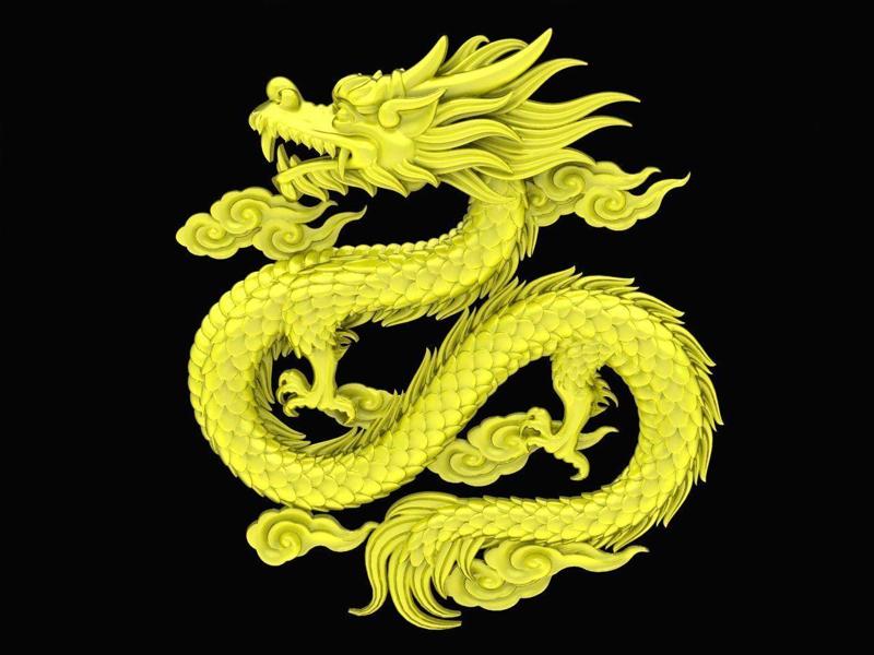 luxury zodiac chinese dragon pendant jewlery 4775