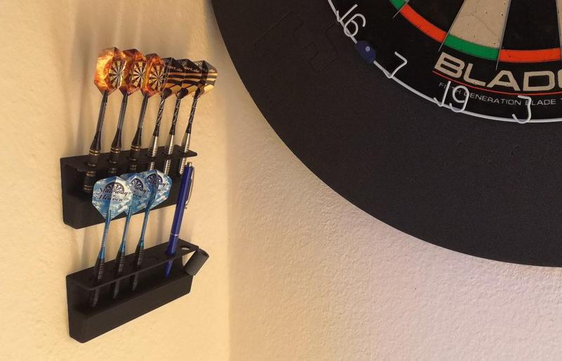 Wall Mounted Dart Holder for Soft and Steel Darts