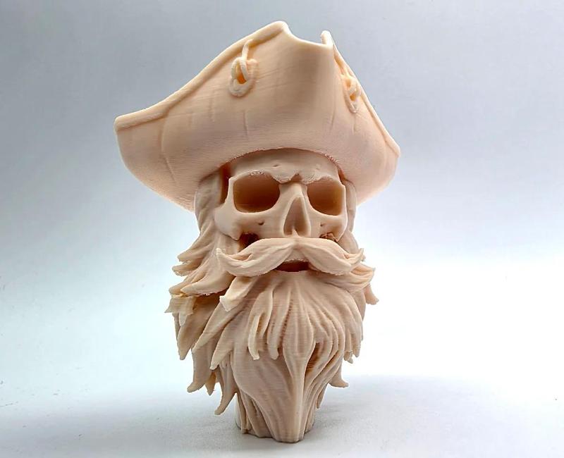 Bearded Pirate Skull   