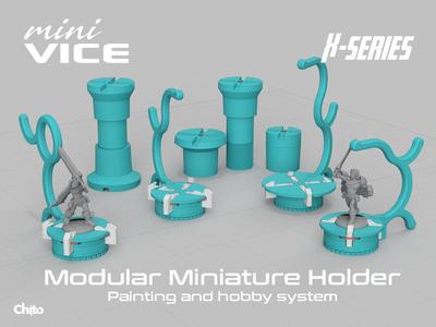 miniVICE X-Series – Modular miniature holder, painting and hobby system