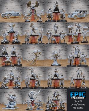 City of Dreams Set / Lovecraft Entity Collection / Vintage Town / Pre-Supported
