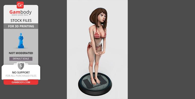 Uraraka Summer Beach Figurine