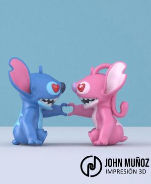stitch y angel love
