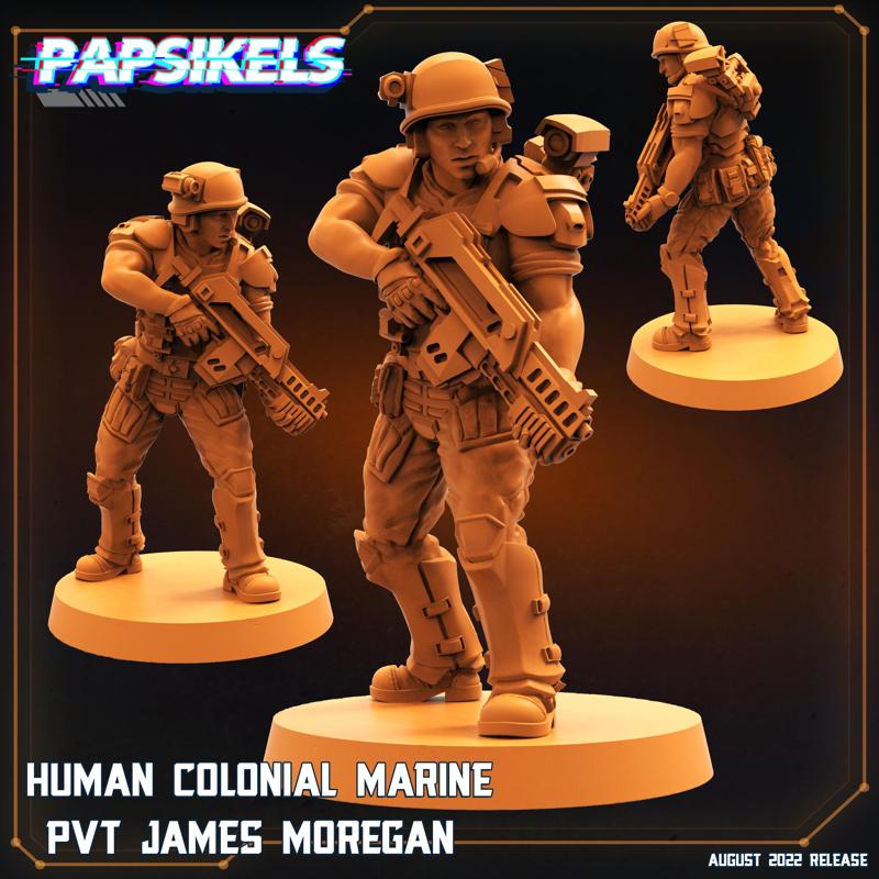 HUMAN COLONIAL MARINE PVT JAMES MOREGAN