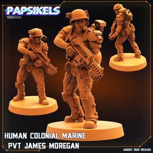 HUMAN COLONIAL MARINE PVT JAMES MOREGAN