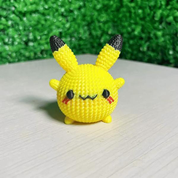 Cute Pikachu Crochet Knitted – Keychain & Piggy bank –  Multicolor