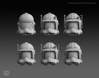 Star Wars clone trooper phase 2 helmets