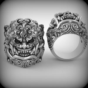 Foo Dog Lion Ring V01