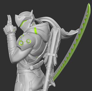 Genji Statue 3D Print Ready