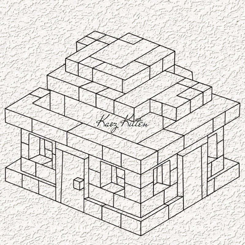 minecraft house WALL ART