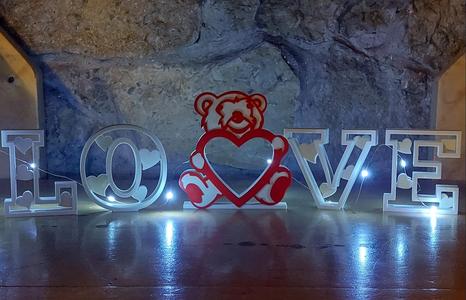 LOVE Teddy Bear with heart – Alphabet Letters with hearts Valentine