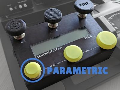 Parametric Guitar/Bass Pedal Footswitch Topper