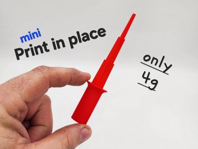 Mini print in place sword