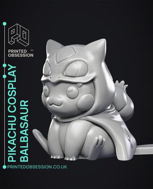 Pikachu Cosplay as Bulbasaur – Pokémon – Fan Art