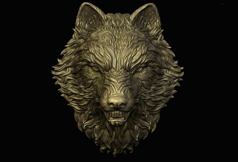 Angry Wolf Pendant