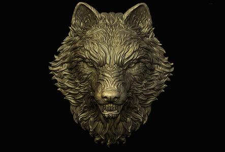 Angry Wolf Pendant