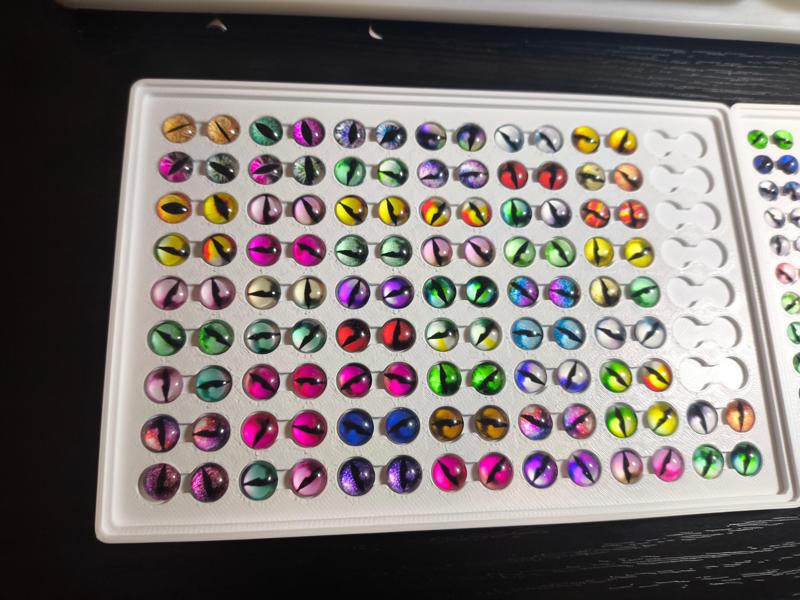 Simulated Snake Eye Placement Tray 6mm and 8mm