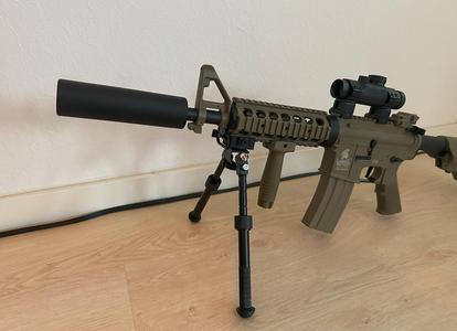 AR15 M4 supressor silencer Softair 6mmBB