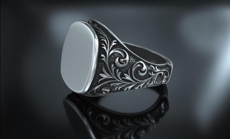 filigree signet ring