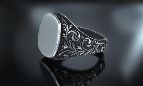 filigree signet ring