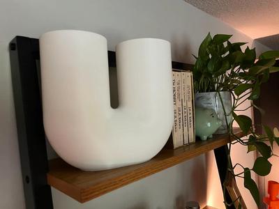 Large U-Shaped Vase